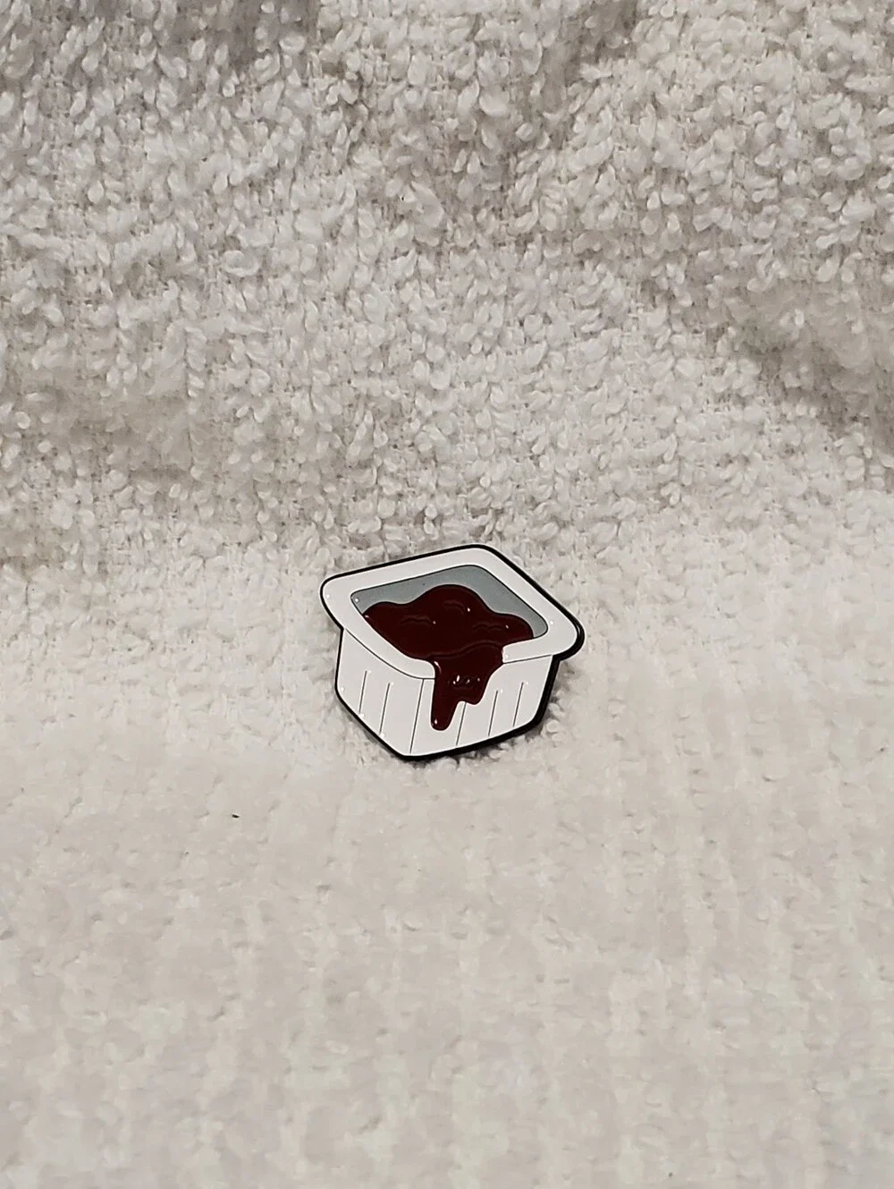 Barbeque Nuggie Nugget Wing Small Dipping Sauce Cute Kawaii Enamel Pin Brooch